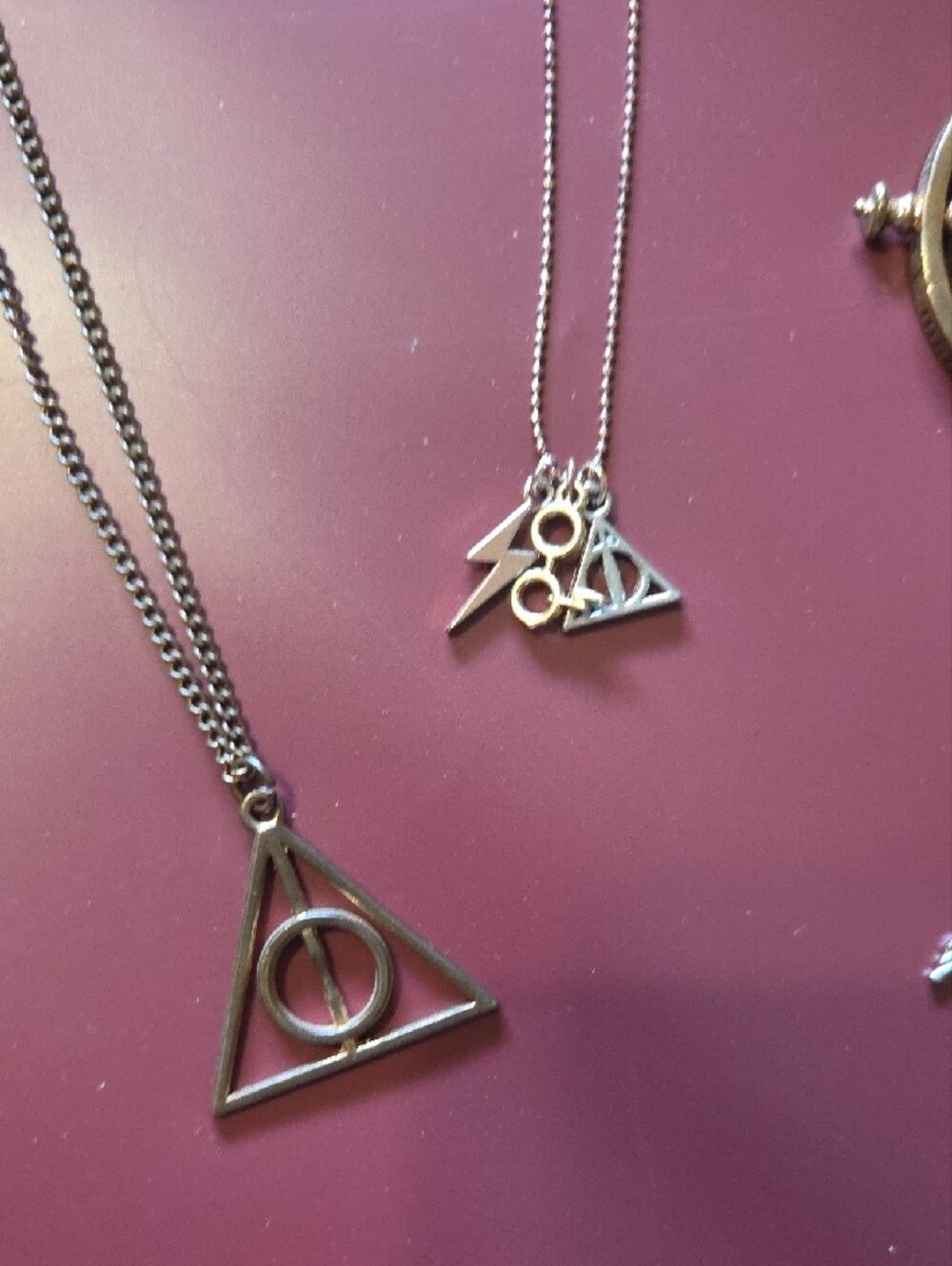 Harry Potter Mixed Metal Necklace Set - Gold & Silver Necklaces - Picture 3 of 5